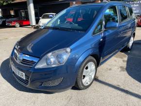 Vauxhall Zafira 1.7 CDTi ecoFLEX Exclusiv [110] 5dr MPV Diesel Blue at Cestrefeld Car Sales Chesterfield