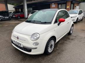 Fiat 500 1.2 Lounge 3dr [Start Stop] Hatchback Petrol White at Cestrefeld Car Sales Chesterfield